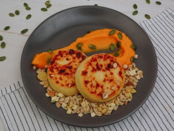 Сырники с тыквенным пюре