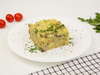 Пюре с грибами и зеленью