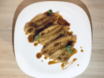 Блинчики на кефире и кипятке