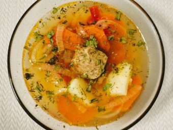 Ароматный суп с бараниной и овощами