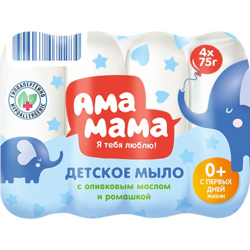 Детское мыло АМА МАМА 4Х75г