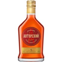 Коньяк АВТОРСКИЙ почерк пятилетний 40% 0.25л