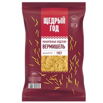 Макаронные изд. ЩЕДРЫЙ ГОД вермишель 450г