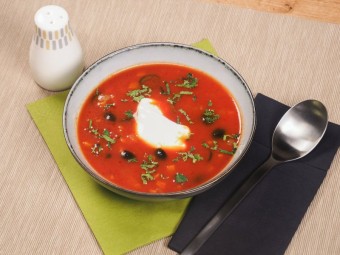 Суп гаспачо горячий