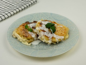 Сырники с яблоками