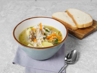 Классический суп из сайры