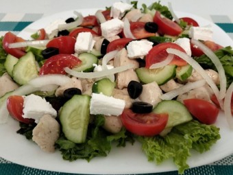 Легкий греческий салат