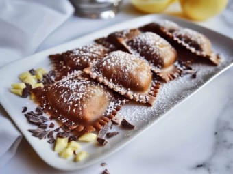 Шоколадные равиоли