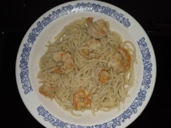 Паста с креветками