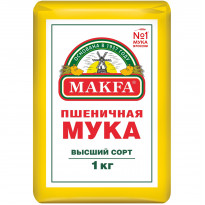 Мука Makfa пшеничная высший сорт 1кг