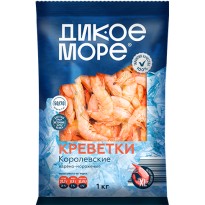 Креветки ДИКОЕ МОРЕ Королевские в/м неразд. 50/70 1кг