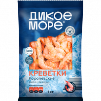 Креветки ДИКОЕ МОРЕ Королевские в/м неразд. 50/70 1кг