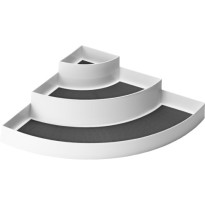 Полка Apollo настольная угловая 3 яруса