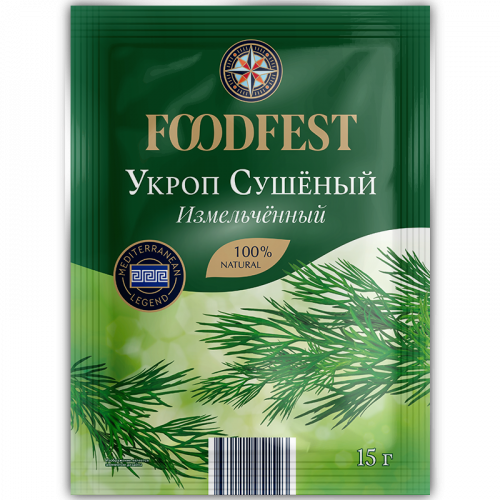 Укроп FOODFEST сушеный 15г