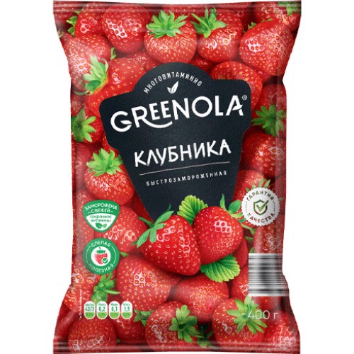 Клубника GREENOLA б/замороженная 400г