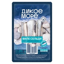 Сельдь ДИКОЕ МОРЕ атлант. слабосоленая филе в масле 250г