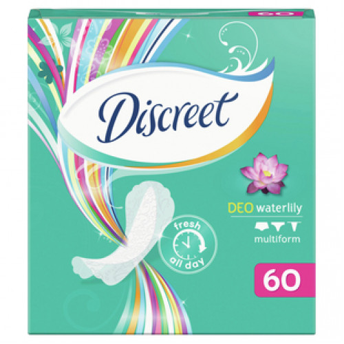 Прокладки Discreet Alldays Водная лилия Deo ежедневные 60 шт.