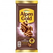 Шоколад Alpen Gold из темн. и бел. шок. 80г