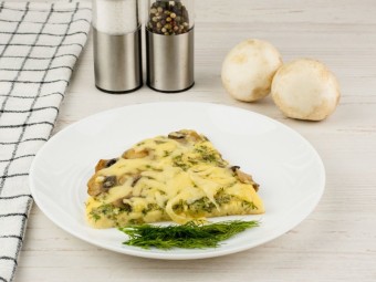 Омлет с шампиньонами