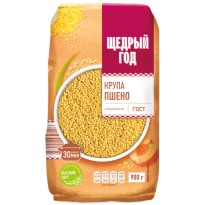 Крупа пшено ЩЕДРЫЙ ГОД шлифованное 900г
