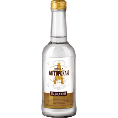 Водка Авторская подпись 40% 0.25л