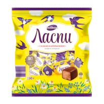 Конфеты DELIBON Ласпи помадные глазированные 250г