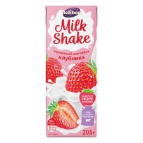Коктейль молочный DELIBON с клубникой для детей 205г