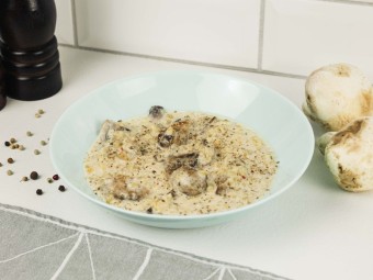 Булгур в сливочном соусе