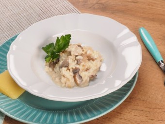 Ризотто с курицей и грибами