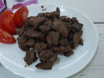 Жареная куриная печень