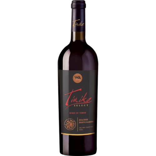 Вино Тинико российское красное полусладкое 0.75л