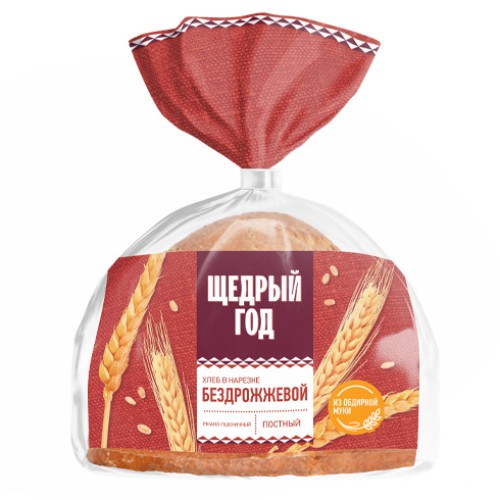 Хлеб ЩЕДРЫЙ ГОД Бездрож. ржано-пшенич. нар. 300г