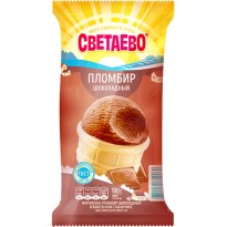 Мороженое СВЕТАЕВО пломбир шоколадный в в/стаканчике 14% 100г