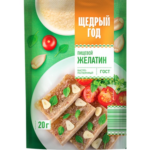Желатин ЩЕДРЫЙ ГОД пищевой 20г