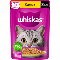 Корм Whiskas желе с курицей для кошек 75г