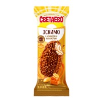 Мороженое СВЕТАЕВО эскимо c арахисом и карамелью 15% 80г
