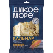 Кальмар ДИКОЕ МОРЕ сушено-вяленый стружка 70г
