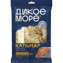 Кальмар ДИКОЕ МОРЕ сушено-вяленый стружка 70г