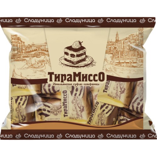 Конфеты Сладуница Тирамиссо глазированные 500г