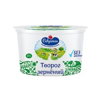Творог Савушкин зернёный со сливками 200г
