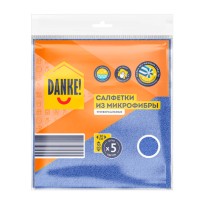 Салфетки DANKE из микрофибры 30х30см 5шт
