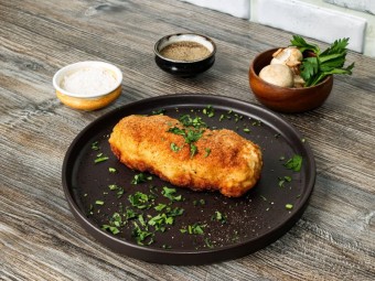 Котлета по-киевски с грибами