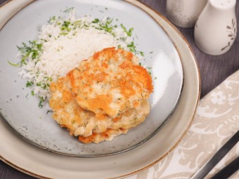 Котлеты из куриной грудки с сыром