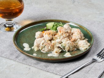 Тушеная индейка в греческом йогурте