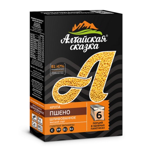 Пшено Алтайская Сказка шлифованное 400г