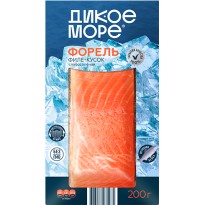 Форель ДИКОЕ МОРЕ филе-кусок слабосоленая 200г