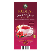 Напиток FOODFEST Fruit & Berry чайный каркадэ 25х2г