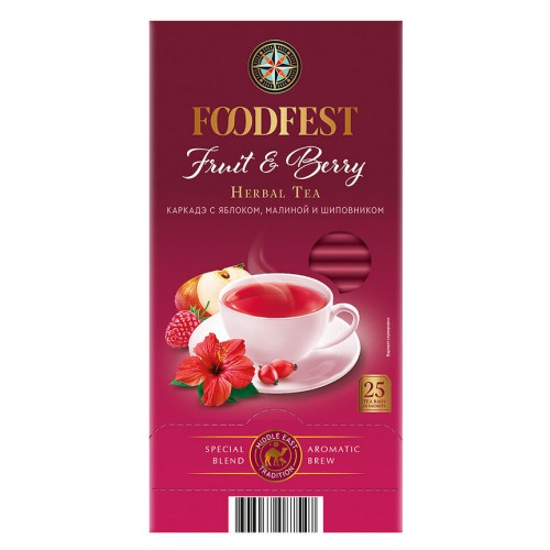 Напиток FOODFEST Fruit & Berry чайный каркадэ 25х2г