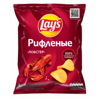 Чипсы Lays рифленые со вкусом лобстера 170г