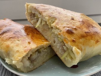 Пирог домашний с рыбой пангасиус